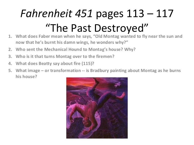 Questions for fahrenheit 451 part 1