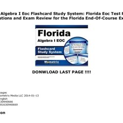 Florida algebra 1 eoc practice