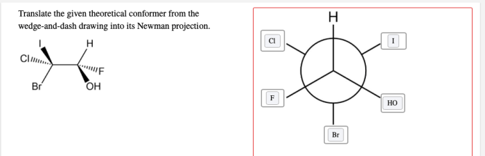 Translate the given theoretical conformer