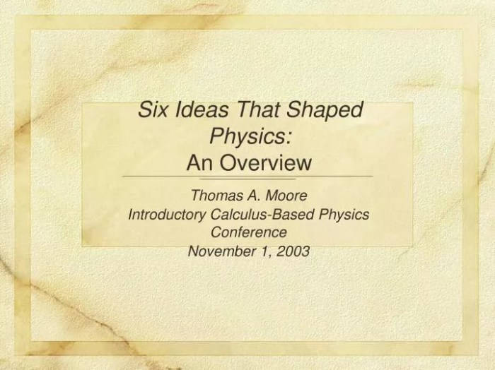 Six ideas that shaped physics pdf