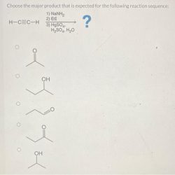 What is the major product of this reaction sequence